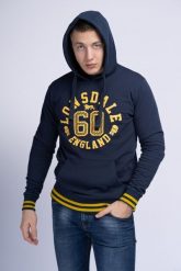 Bluza z kapturem Lonsdale Mamhead. Niebieskie bluzy z kapturem męskie Lonsdale, m, z polaru. Za 224.00 zł.
