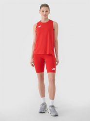 4F Legginsy kolarki treningowe damskie - czerwone M. Czerwone legginsy damskie 4f, m, bez wzorów, z dzianiny. Za 109.99 zł.