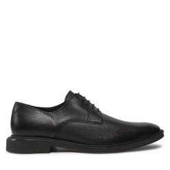Półbuty HUGO. Czarne buty wizytowe męskie Hugo, bez zapięcia. Za 549.99 zł.