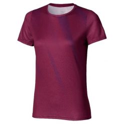 Koszulka damska Mizuno Core Graphic. Fioletowe bluzki sportowe damskie Mizuno, xs, bez wzorów, z materiału, bez ramiączek. Za 78.99 zł.