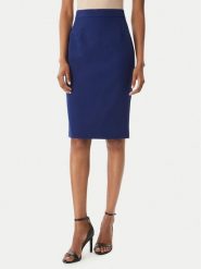 Maryley Spódnica mini 26EB710/43FR Granatowy Regular Fit. Niebieskie spódniczki damskie Maryley, m, bez wzorów, z syntetyku, mini. Za 229.99 zł.