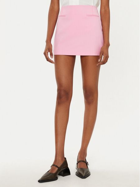 Patrizia Pepe Spódnica mini 8G0410/A106-R836 Różowy Regular Fit. Czerwone spódniczki damskie Patrizia Pepe, bez wzorów, z syntetyku, mini. Za 489.99 zł.