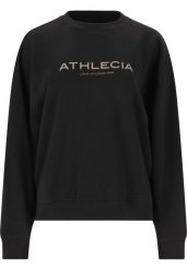 Bluza damska Athlecia Atkins. Brązowe bluzy sportowe damskie Athlecia, z aplikacjami, z bawełny, bez ramiączek, bez kaptura. Za 169.50 zł.