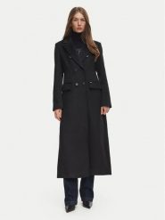 Guess Płaszcz wełniany W6BL49 W4129 Czarny Regular Fit. Czarne płaszcze damskie Guess, na zimę, s, z aplikacjami, z wełny. Za 1,059.00 zł.