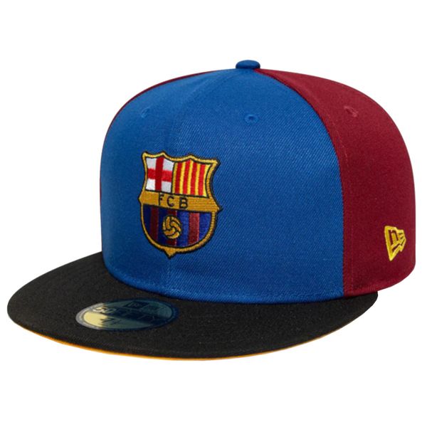 Czapka z daszkiem męska Mes Que Un 59Fifty FC Barcelona Cap. Czerwone czapki męskie New Era, bez wzorów, z poliesteru. Za 349.99 zł.