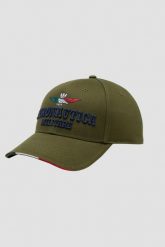 AERONAUTICA MILITARE Zielona męska czapka z daszkiem. Zielone czapki męskie AERONAUTICA MILITARE, bez wzorów. W wyprzedaży za 179.99 zł.