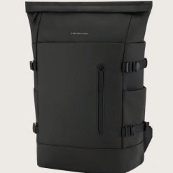 Plecak Kapten & Son Helsinki Czarny. Czarne plecaki męskie KAPTEN & SON, bez wzorów. Za 592.16 zł.