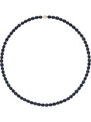 Mitzuko Naszyjnik perłowy w kolorze tahiti - dł. 42 cm rozmiar: onesize. Niebieskie naszyjniki damskie Mitzuko, złote. Za 295.99 zł.