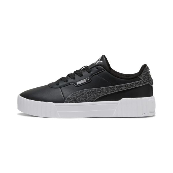 Buty sportowe damskie Puma Carina 3.0 Feline. Czarne buty sportowe na co dzień damskie Puma, bez wzorów, ze skóry, tenisowe. Za 292.50 zł.
