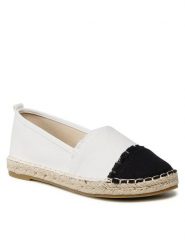 Jenny Fairy Espadryle WSS990-322 Biały. Białe espadryle damskie Jenny Fairy, bez wzorów, z materiału, bez obcasa. Za 79.99 zł.