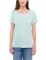 Damski T-Shirt Mustang Style Alma Blue Haze 1016511 5069. Niebieskie t-shirty damskie Mustang, m, bez wzorów, bez kołnierzyka. Za 79.99 zł.