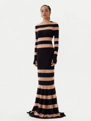 NORMA KAMALI Sukienka wieczorowa KK3243PM808239 Czarny Slim Fit. Czarne sukienki damskie NORMA KAMALI, xs, bez wzorów, z syntetyku, wizytowe, bez kołnierzyka, bez ramiączek. Za 1,309.00 zł.