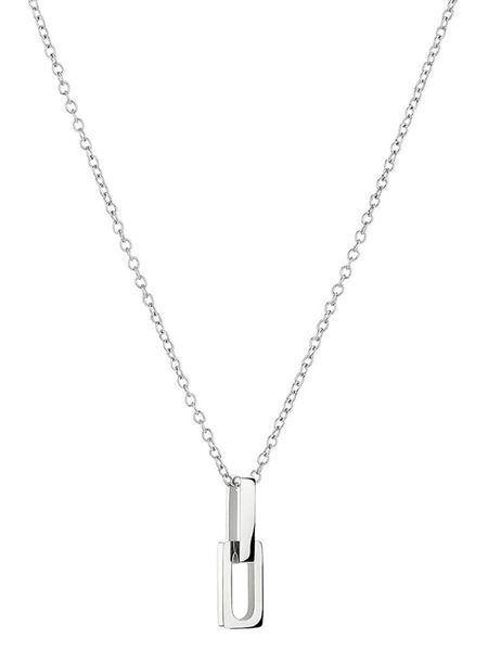 Liebeskind Naszyjnik z zawieszką - dł. 45 cm rozmiar: onesize. Szare naszyjniki damskie Liebeskind, srebrne. Za 169.26 zł.