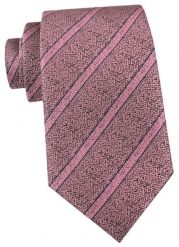 Krawat Męski - Angelo di Monti - Metaliczny Róż, Prążki. Czerwone krawaty i muchy męskie Angelo di Monti, bez wzorów, z tkaniny, eleganckie. Za 45.00 zł.