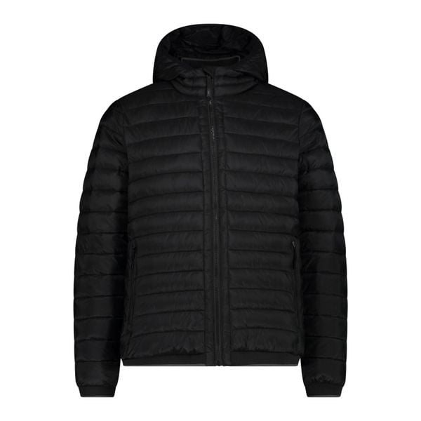 Kurtka męska turystyczna CMP 34K0127. Czarne kurtki męskie CMP, na zimę, m, bez wzorów, z puchu, sportowe, z kapturem. W wyprzedaży za 579.99 zł.