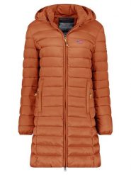 Geographical Norway Płaszcz pikowany "Atikolor" w kolorze karmelowym rozmiar: M. Brązowe płaszcze damskie Geographical Norway, m, bez wzorów. Za 166.10 zł.