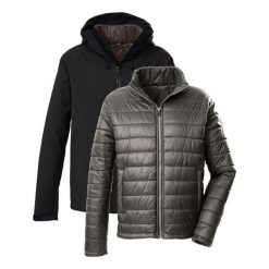 Kombinezon parka i puchówka Killtec KOW 95. Czarne parki męskie KILLTEC, m, bez wzorów, z materiału. Za 699.25 zł.