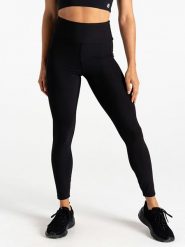 Dare 2b Legginsy sportowe "Hustle" w kolorze czarnym rozmiar: 44. Czarne legginsy damskie Dare 2b, bez wzorów, z materiału, outdoorowe. Za 105.38 zł.