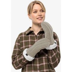 Rękawiczki turystyczne zimowe damskie Jack Wolfskin Highloft Knit Mitten. Szare rękawiczki damskie Jack Wolfskin, na zimę, bez wzorów, z poliesteru. Za 108.64 zł.