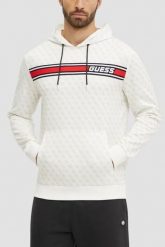 GUESS Biała bluza męska New Korbin, Rozmiar M. Białe bluzy bez kaptura męskie Guess, m. W wyprzedaży za 230.99 zł.