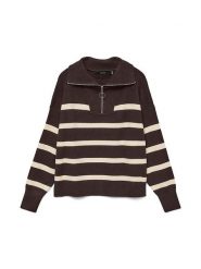 Vero Moda Sweter w kolorze brązowym rozmiar: XS. Brązowe swetry klasyczne damskie Vero Moda, xs, bez kołnierzyka. Za 144.24 zł.