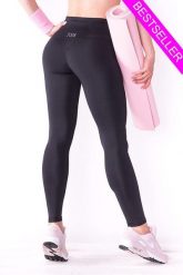 Czarne legginsy sportowe damskie 2skin PUSH UP BLACK NIGHT. Czarne legginsy damskie 2SkIN, l, bez wzorów, z dzianiny. Za 199.00 zł.