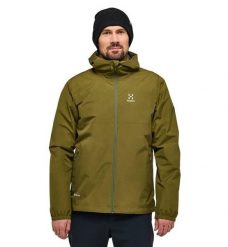 HAGLOFS Kurtka męska Kaise GTX Jacket Men olive green-M. Zielone kurtki męskie Haglöfs, l, bez wzorów, z gore-texu, bez kaptura. Za 1,147.95 zł.