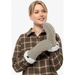 Rękawiczki turystyczne zimowe damskie Jack Wolfskin Highloft Knit Mitten. Szare rękawiczki damskie Jack Wolfskin, na zimę, bez wzorów, z dzianiny. Za 87.49 zł.