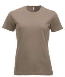 Clique New Classic-T Women – Klasyczny t-shirt z ringspun cotton. Brązowe t-shirty damskie CLIQUE, xl, bez wzorów, z bawełny, bez kołnierzyka. Za 104.80 zł.