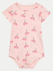 Coccodrillo Body dziecięce WC4412204UFG Różowy. Czerwone body niemowlęce COCCODRILLO, bez wzorów, z bawełny, bez ramiączek. Za 29.99 zł.