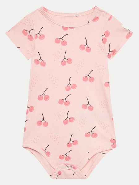 Coccodrillo Body dziecięce WC4412204UFG Różowy. Czerwone body niemowlęce COCCODRILLO, bez wzorów, z bawełny, bez ramiączek. Za 39.99 zł.