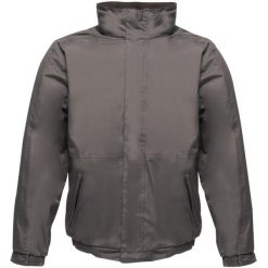 Kurtka Przeciwdeszczowa Męska Dover. Czarne kurtki męskie Regatta, m, bez wzorów, z materiału, z kapturem. Za 149.99 zł.