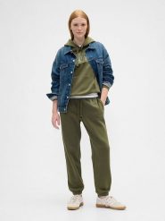 GAP Spodnie dresowe w kolorze khaki rozmiar: L. Brązowe spodnie dresowe damskie GAP, l, bez wzorów, z dresówki. Za 118.84 zł.