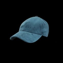 Aksamitna czapka Kentucky. Niebieskie czapki męskie KENTUCKY HORSEWEAR, bez wzorów, z weluru, eleganckie. Za 176.50 zł.