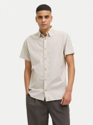 Jack & Jones Koszula Joshua 12269135 Beżowy Comfort Fit. Brązowe koszule męskie Jack & Jones, m, bez wzorów, z bawełny, bez kołnierzyka, bez ramiączek. Za 109.99 zł.