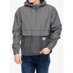 Kurtka przeciwwiatrowa męska Carhartt Lightweight Packable Anorak. Szare kurtki męskie Carhartt, m, bez wzorów, z softshellu, sportowe, bez kaptura. Za 419.99 zł.
