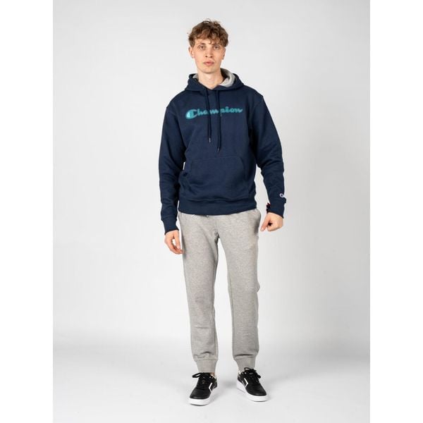 Bluza trekking męska Hoodie. Niebieskie bluzy bez kaptura męskie CHAMPION, l, z bawełny. Za 208.00 zł.