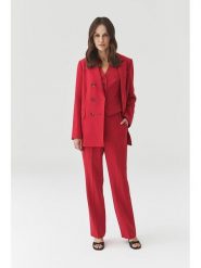 TATUUM Spodnie w kolorze czerwonym rozmiar: 36. Czerwone spodnie materiałowe damskie Tatuum, bez wzorów, z materiału, z podwyższonym stanem. Za 187.52 zł.