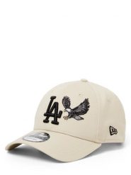 New Era Czapka z daszkiem dla mężczyzn Mężczyźni Bawełna (100%) beżowy, ONE SIZE. Brązowe czapki męskie New Era, z aplikacjami, z bawełny, sportowe. Za 159.95 zł.
