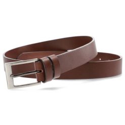 Brązowy Skórzany Pasek Męski Armodo. Brązowe paski męskie Armodo, bez wzorów, ze skóry, eleganckie. Za 79.00 zł.