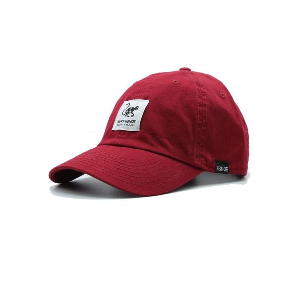 Czapka Baseballowa – Organiczna Bawełna – Dorośli / Jeden rozmiar (Czerwony). Czerwone czapki męskie SURF MONKEY, bez wzorów, z bawełny, sportowe. Za 179.95 zł.