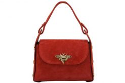 Listonoszka zamszowa BARBERINI'S j. czerwona 957-7. Czerwone shopper bag damskie Barberinis, bez wzorów, ze skóry, do ręki, zamszowe, bez dodatków. Za 179.99 zł.
