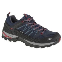 Buty trekkingowe męskie, Rigel Low. Czarne buty trekkingowe męskie CMP, z gumy, bez zapięcia, trekkingowe. Za 379.99 zł.