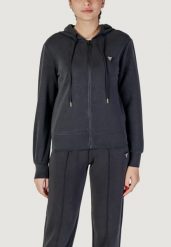 Bluza Kobieta GUESS ACTIVE OLYMPE FULL ZIP. Czarne bluzy z kapturem damskie Guess Active, s, z jeansu. Za 325.95 zł.