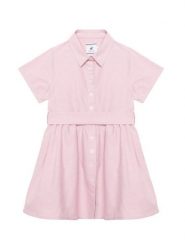 Beverly Hills Polo Club Sukienka codzienna G3631 Różowy Regular Fit. Czerwone sukienki dziewczęce Beverly Hills Polo Club, bez wzorów, z bawełny, bez ramiączek. Za 389.99 zł.