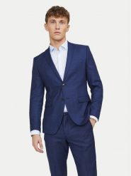 Jack & Jones Marynarka Solaris 12141107 Niebieski Slim Fit. Niebieskie marynarki męskie Jack & Jones, bez wzorów, z syntetyku. Za 629.99 zł.