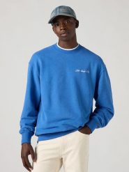 Levi's Bluza w kolorze niebieskim rozmiar: M. Niebieskie bluzy bez kaptura męskie Levi's, m, z bawełny. Za 151.95 zł.