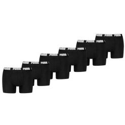 Bielizna - 6 szt. - Czarna. Czarna bokserki męskie Puma, bez wzorów, z bawełny. W wyprzedaży za 307.92 zł.