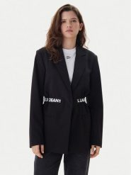 Karl Lagerfeld Jeans Marynarka B1W14024 Czarny Regular Fit. Czarne marynarki i żakiety damskie Karl Lagerfeld Jeans, s, bez wzorów, z jeansu. Za 1,009.00 zł.