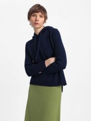 BGN Sweter w kolorze granatowym rozmiar: 38. Niebieskie swetry klasyczne damskie BGN, z wełny, bez kołnierzyka. Za 92.21 zł.